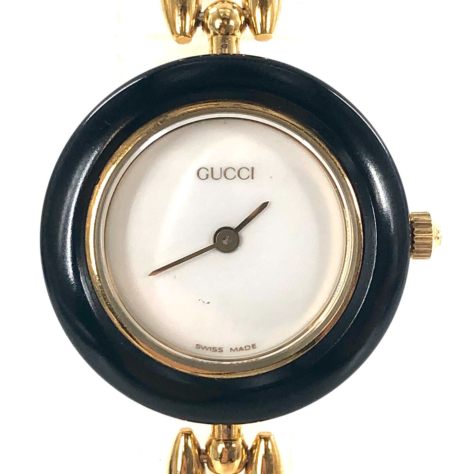 GUCCI グッチ チェンジベゼル 11/12.2 SS/QZ ホワイト文字盤
