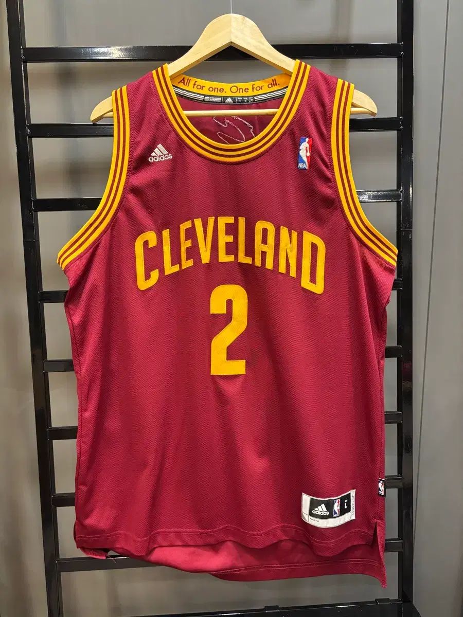 （L）NBAアディダス クリーブランド・キャバリアーズ スウィングマンジャージ アービングマーキング 4 9
