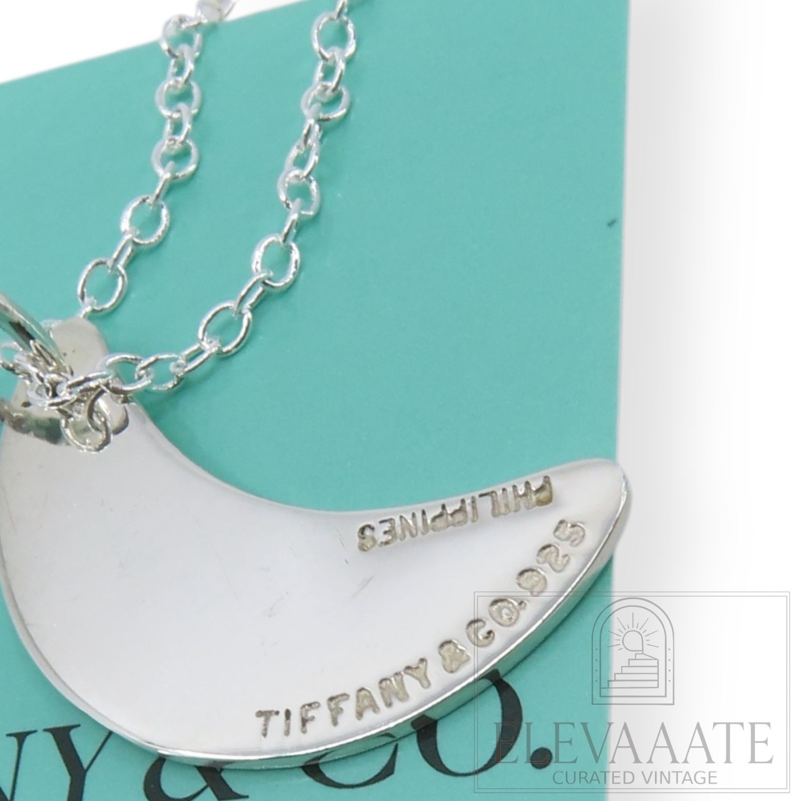希少 美品 Tiffany&Co. ティファニー クレセント ムーン シルバー