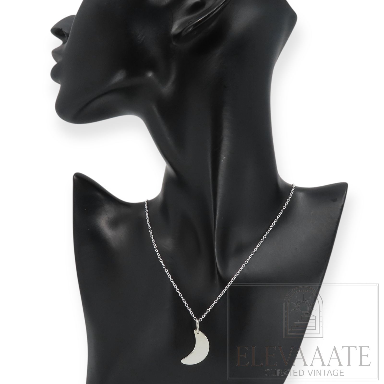 希少 美品 Tiffany&Co. ティファニー クレセント ムーン シルバー