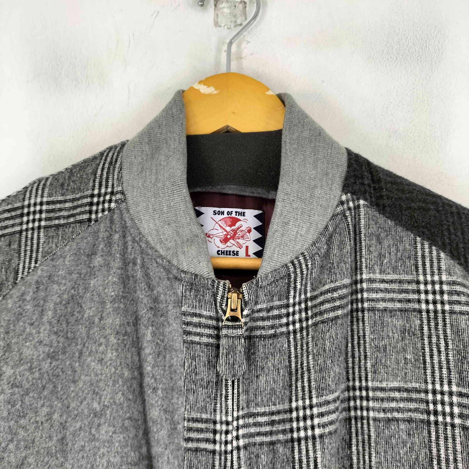 サノバチーズ SON OF THE CHEESE RAM PATCH WORK MA-1 メンズ JPN：L