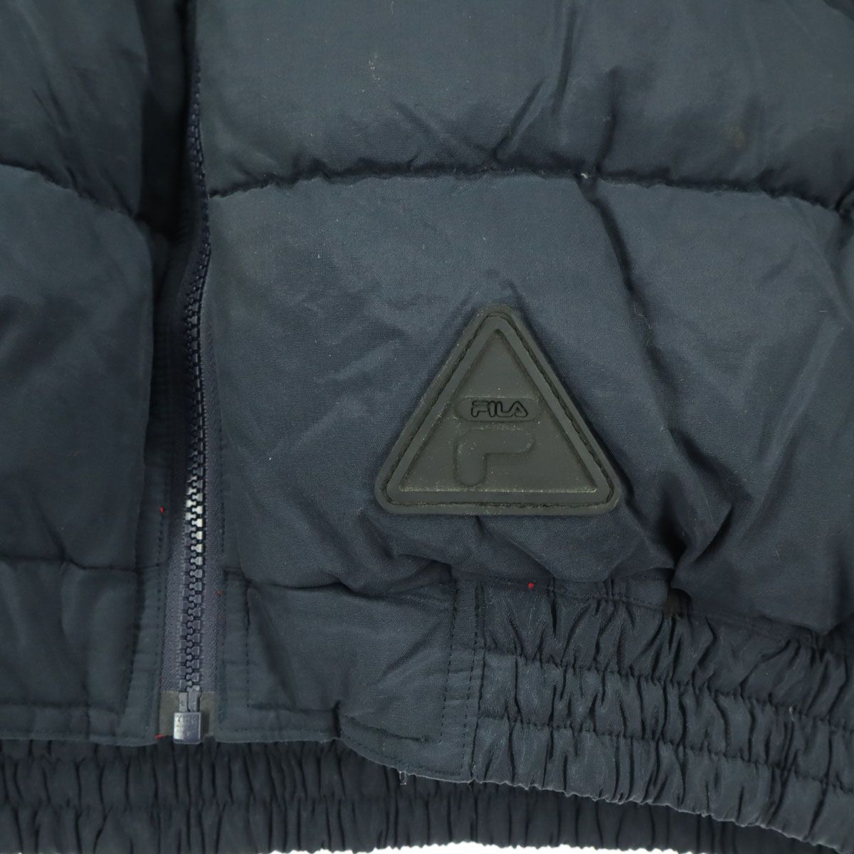 FILA フィラ 90s オールド 長袖 ダウンジャケット L ブラック系 メンズ