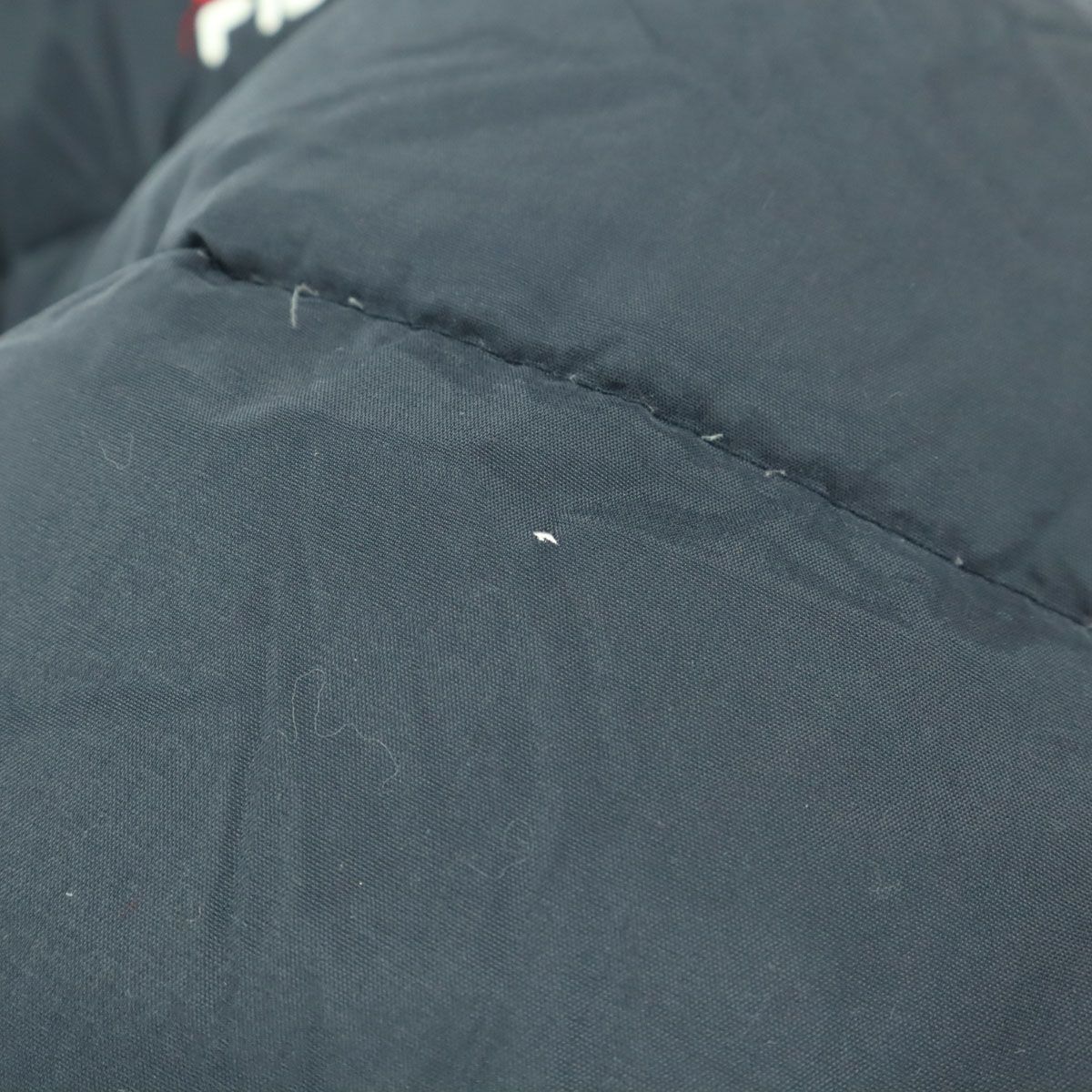 FILA フィラ 90s オールド 長袖 ダウンジャケット L ブラック系 メンズ