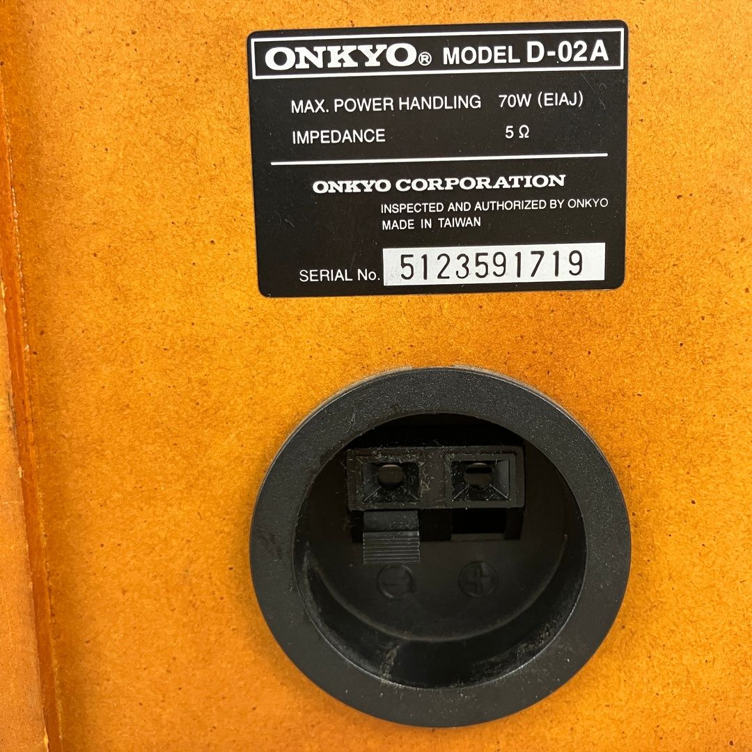 ONKYO FR 155 A D 02 スピーカーペア ミニコンポ 音響機器 ホームシアター 延長ケーブル