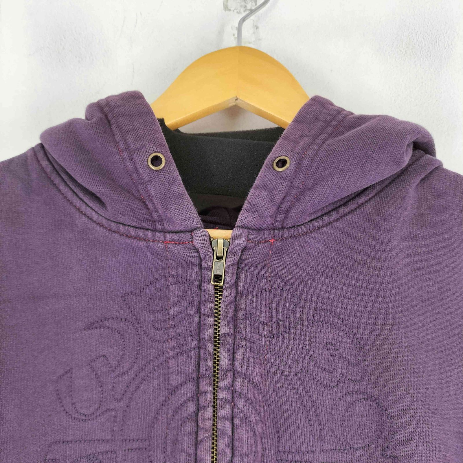 ベドラム bedlam フロント刺繍ジップアップパーカー メンズ import：M 