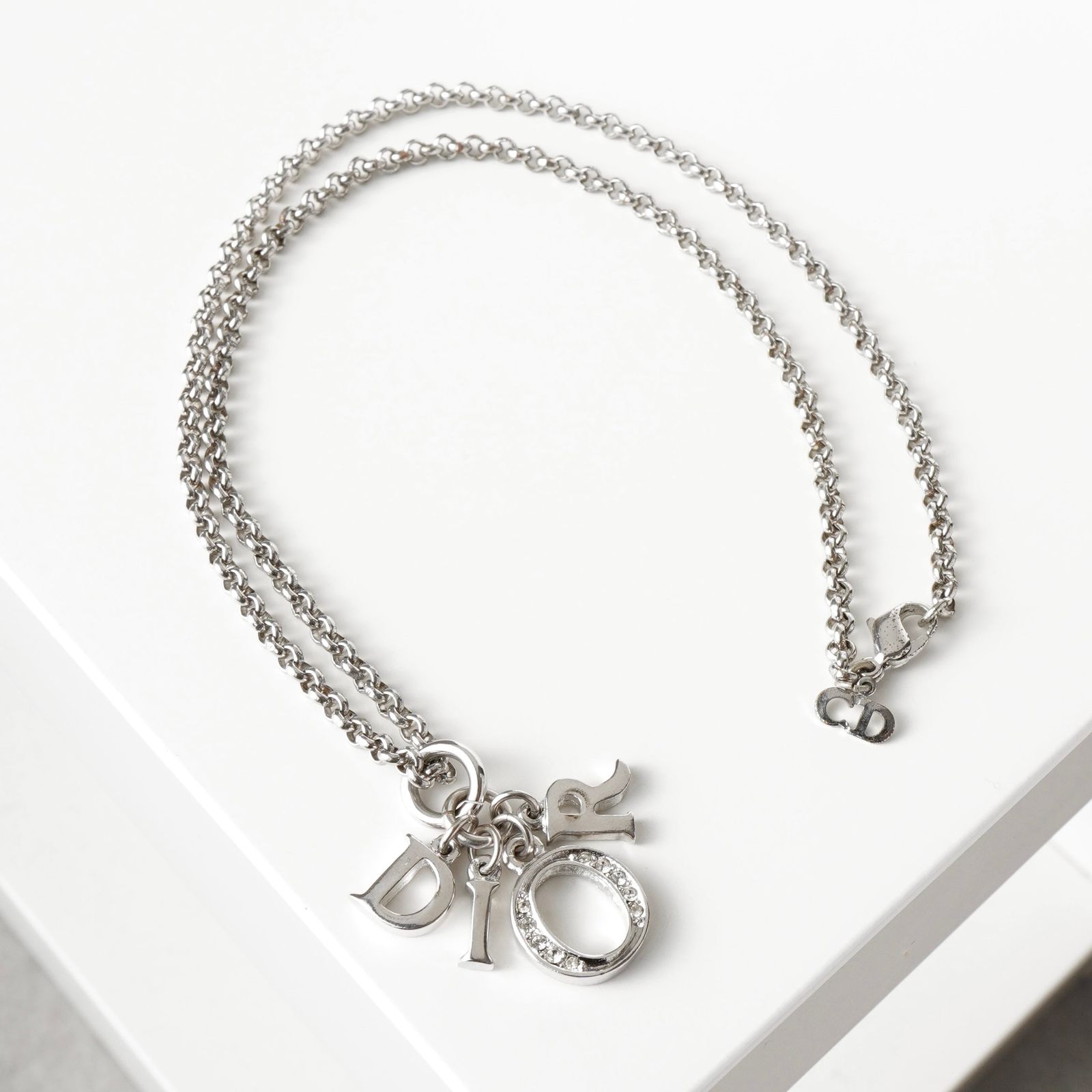 【希少✨チェーン付き】クリスチャンディオール　ロゴチャーム　シルバー　美品 楽天市場】Christian Dior クリスチャンディオール ディオール ロゴ