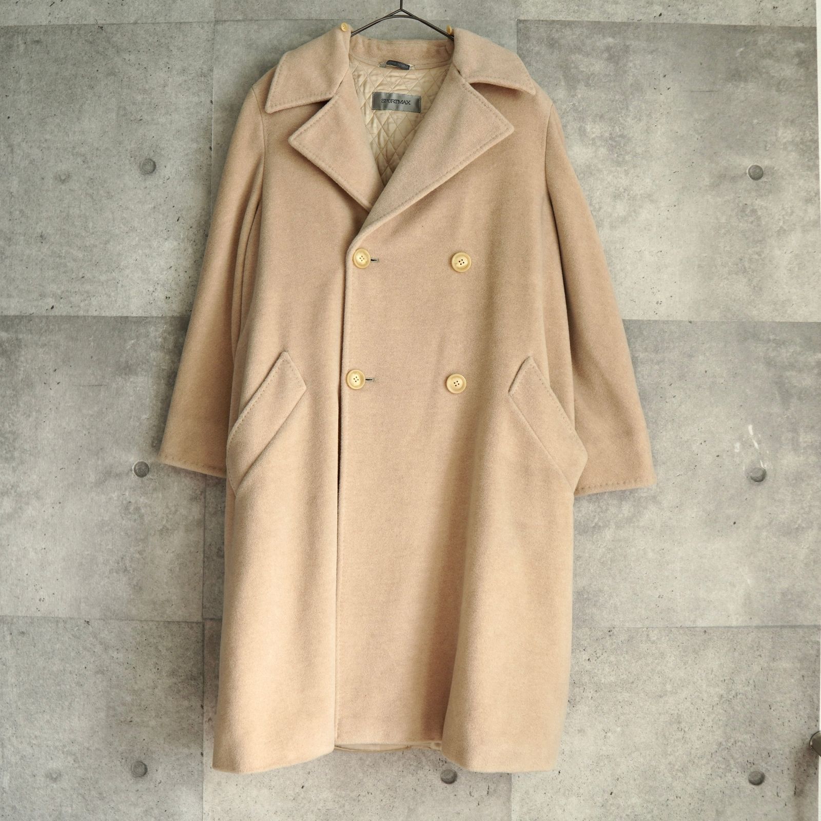 マックスマーラ スポーツマックス ファー ロングコート ベージュ