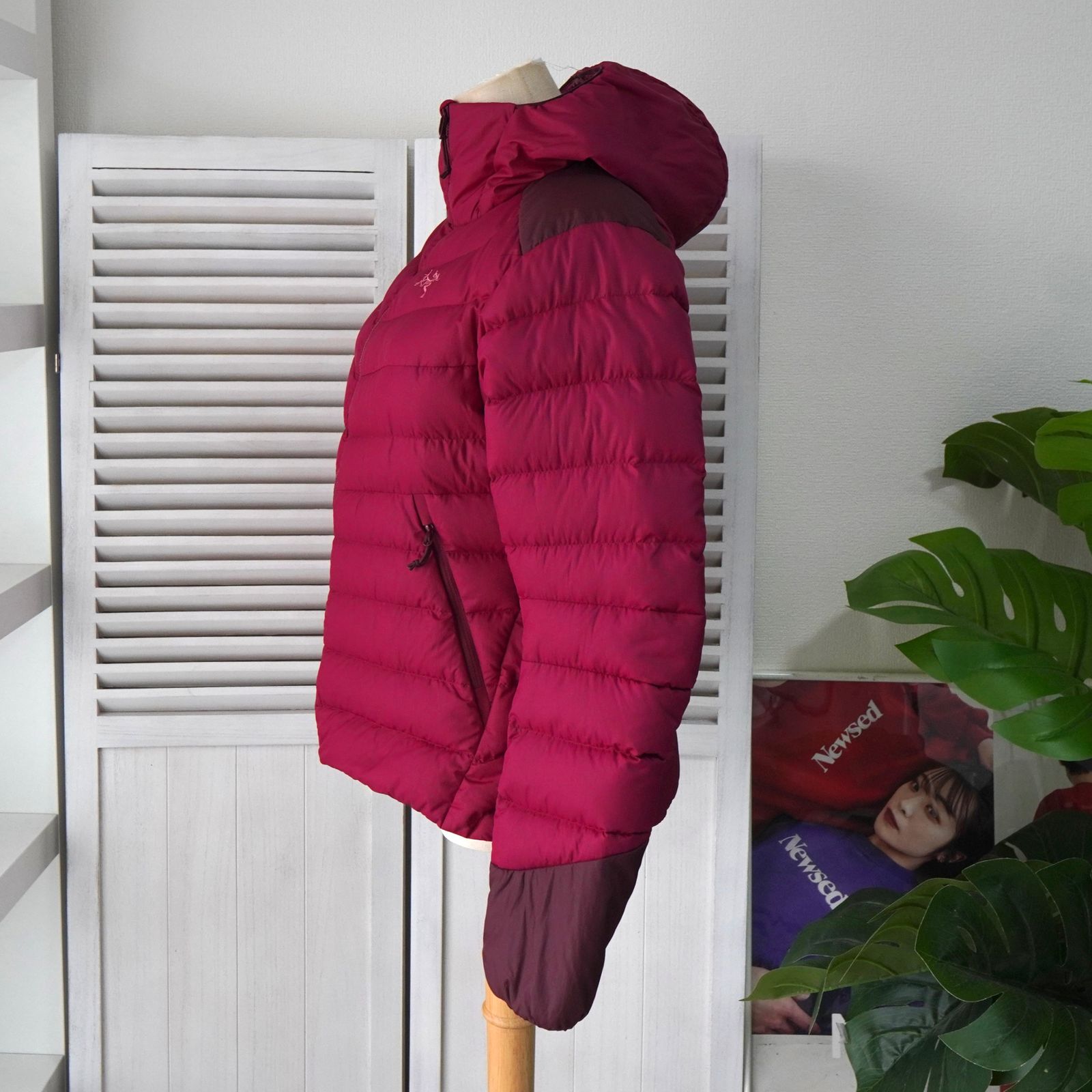 アークテリクス Thorium AR Hoody ロゴ ダウンジャケット ピンク 