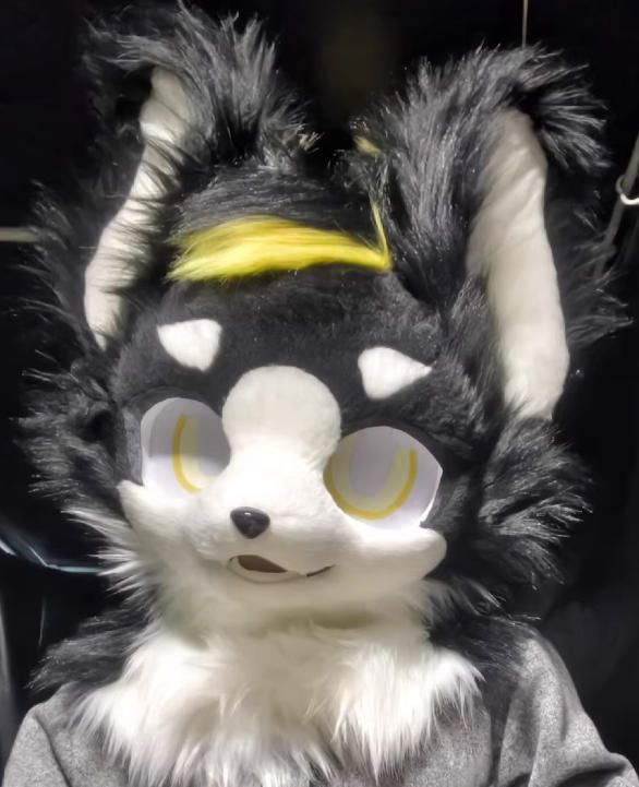 着ぐるみヘッド 犬 NO 459 黒 ブラック 全頭ヘッド ケモノ ファースーツ ぬいぐるみ コスプレ コスチューム kigurumi