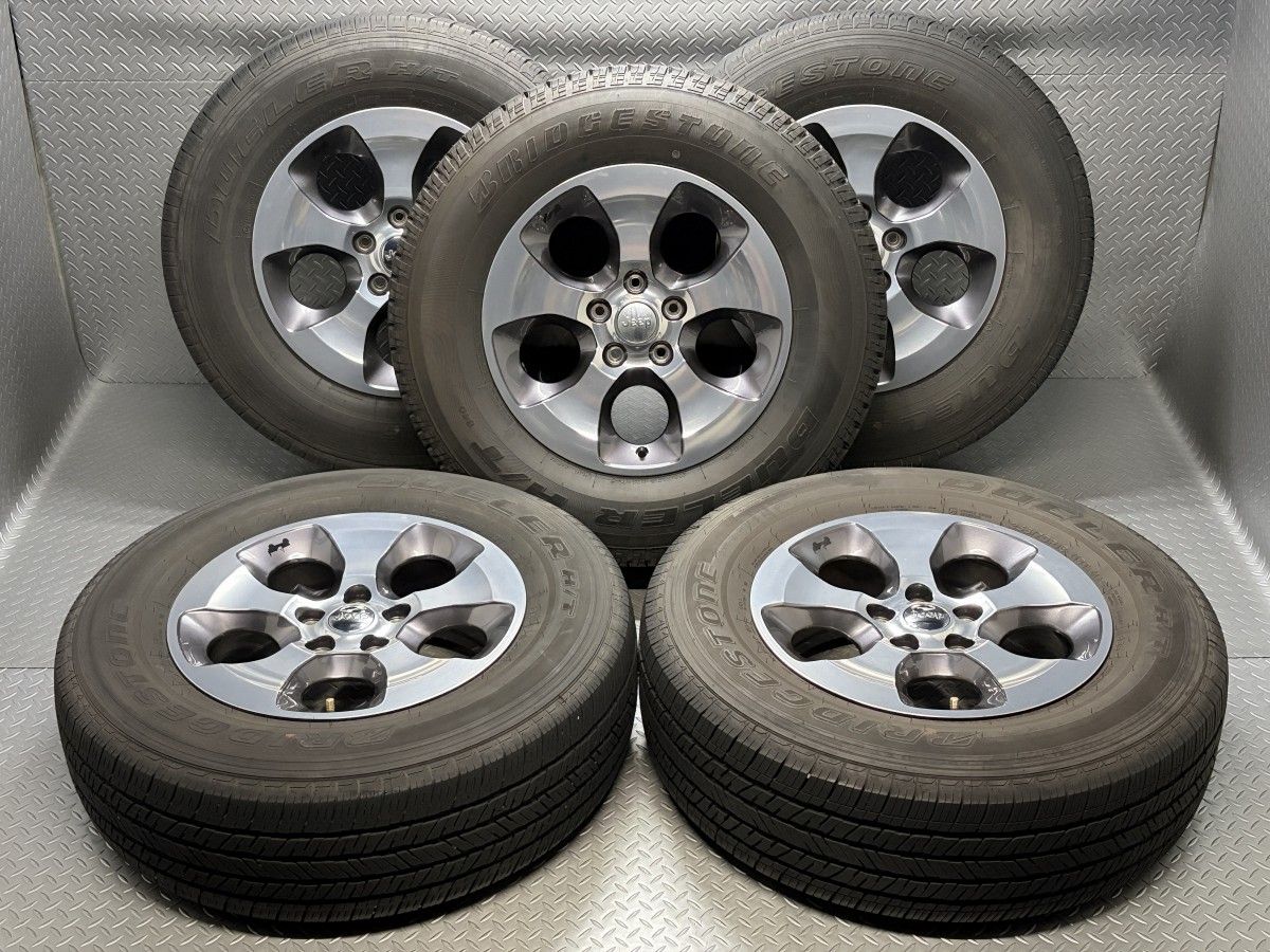 5本セット Jeep JK ラングラー 18インチ 7 5 J 44 45 5穴127 ホイール BS DUELER H T 255 70 R 18 品番