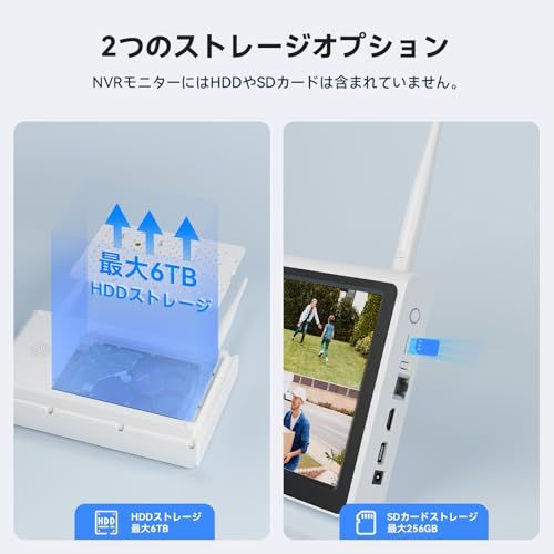 ワイヤレス防犯カメラ対応