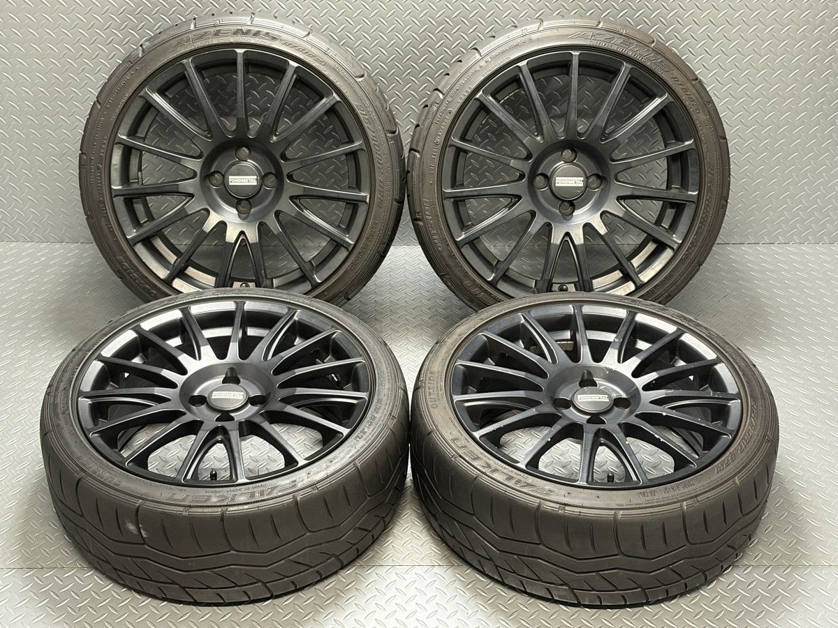 アバルト595 695等 17インチ 7 J 35 4穴98 21年製造 ファルケン AZENIS RT 615 K 215 40 R 17 FALKEN