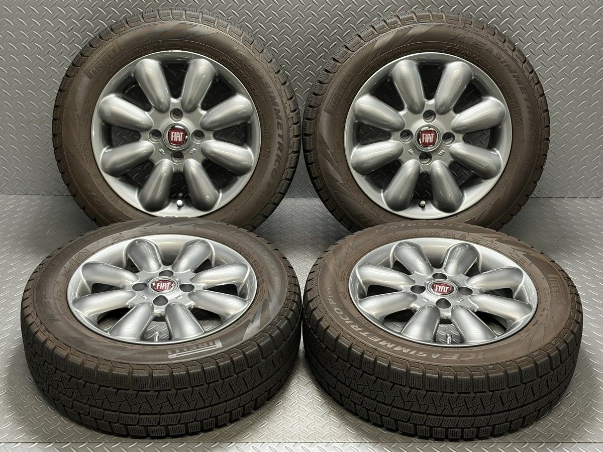 FIAT MLJ PINO 14インチ 5 J 35 4穴98 ピレリ ICE PLUS 175 65 R 14 フィアット500 PANDA パンダ