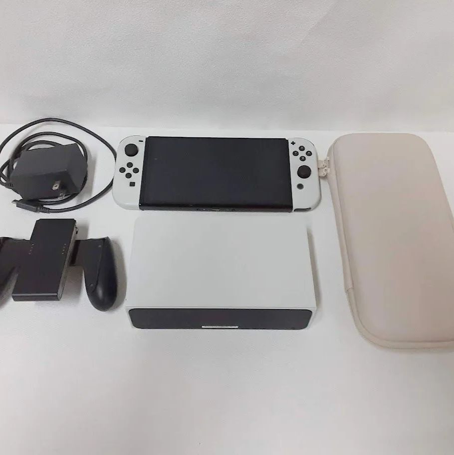 Nintendo Switch(有機ELモデル) Joy-Con(L)/(R) ホワイト 状態：可 ※箱