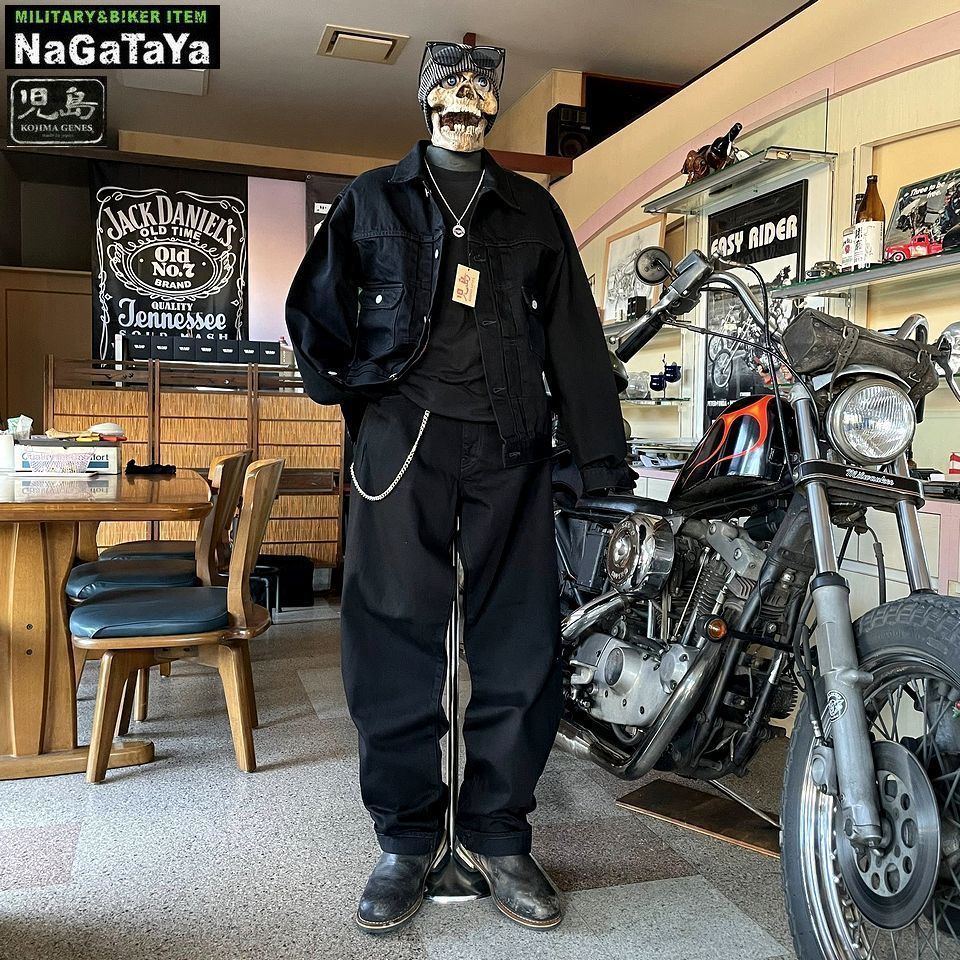 児島ジーンズ KOJIMA GENES 13oz セルビッチ ブラック ドット