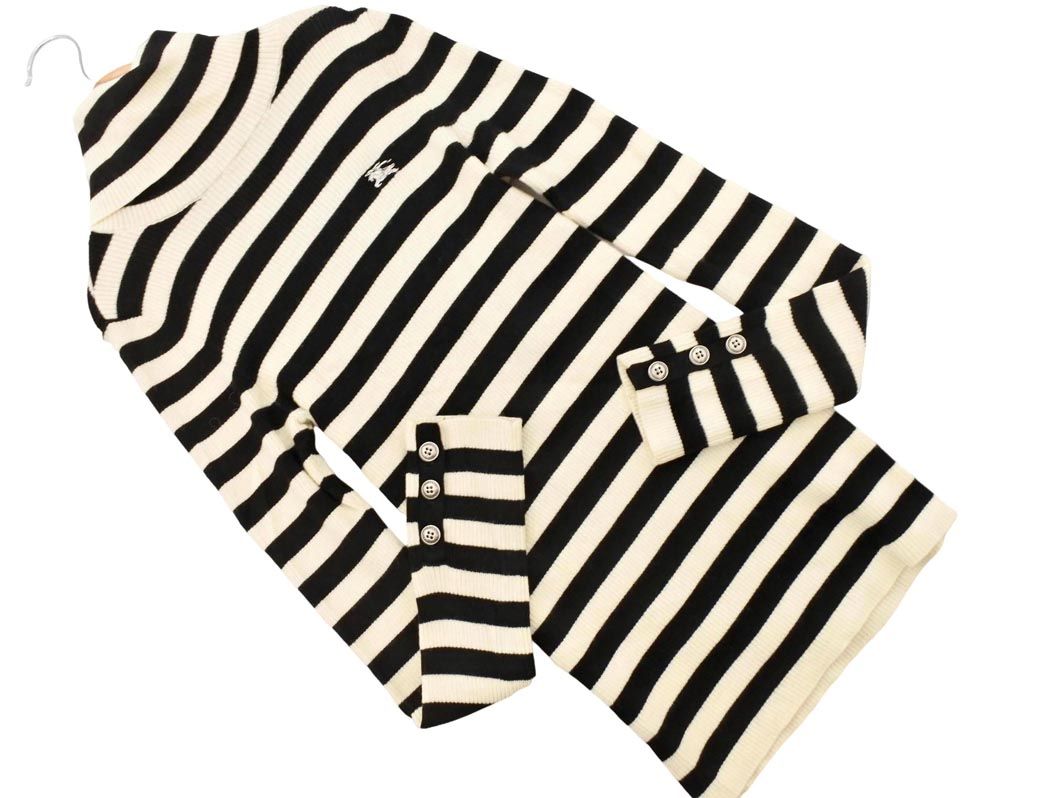 新品タグ付き★バーバリーブルーレーベル★タートルネックボーダー ニット★可愛い★ BURBERRY バーバリー BLUE LABEL ブルーレーベル ウール100% ボーダー