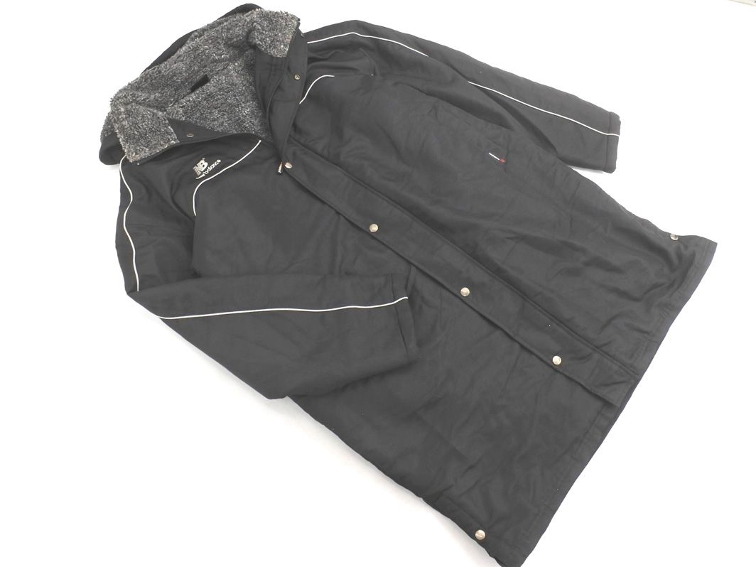 New Balance ニューバランス 中綿 裏ボア ベンチ コート sizeL/黒