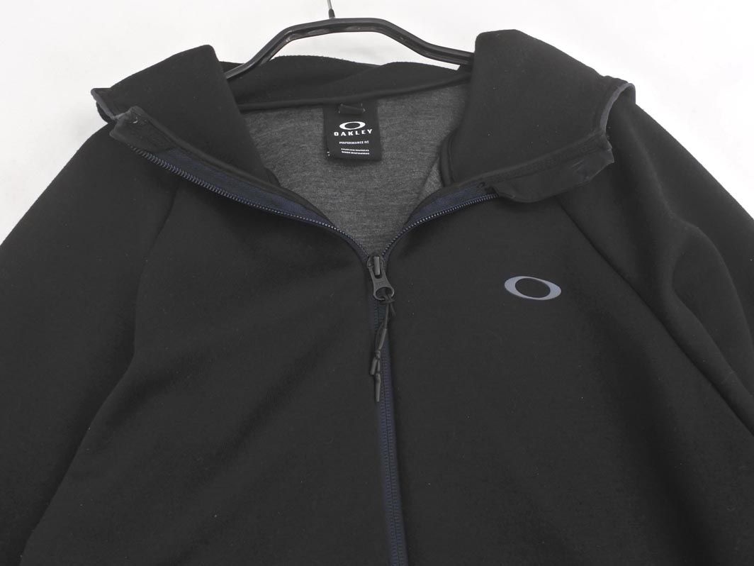 Oakley ブラック ジップアップジャケット Oakley オークリー ジップアップ パーカー sizeXL/黒 ◇□ メンズ