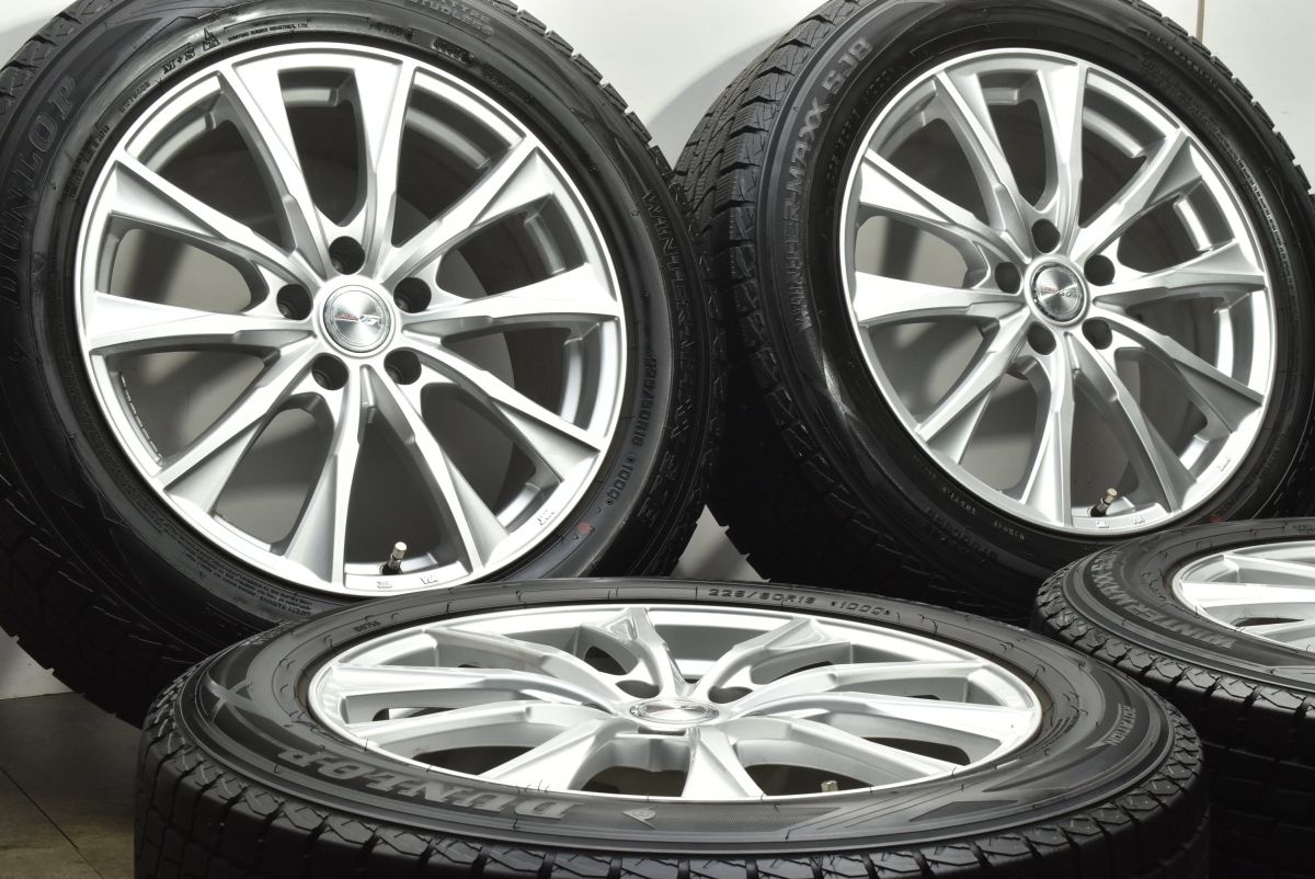 交換用に ジョーカー 18 in 7 5 J 38 PCD 114 3 ダンロップ ウィンターマックス SJ 8 225 60 R NX RAV 4 ハリアー エクストレイル 可