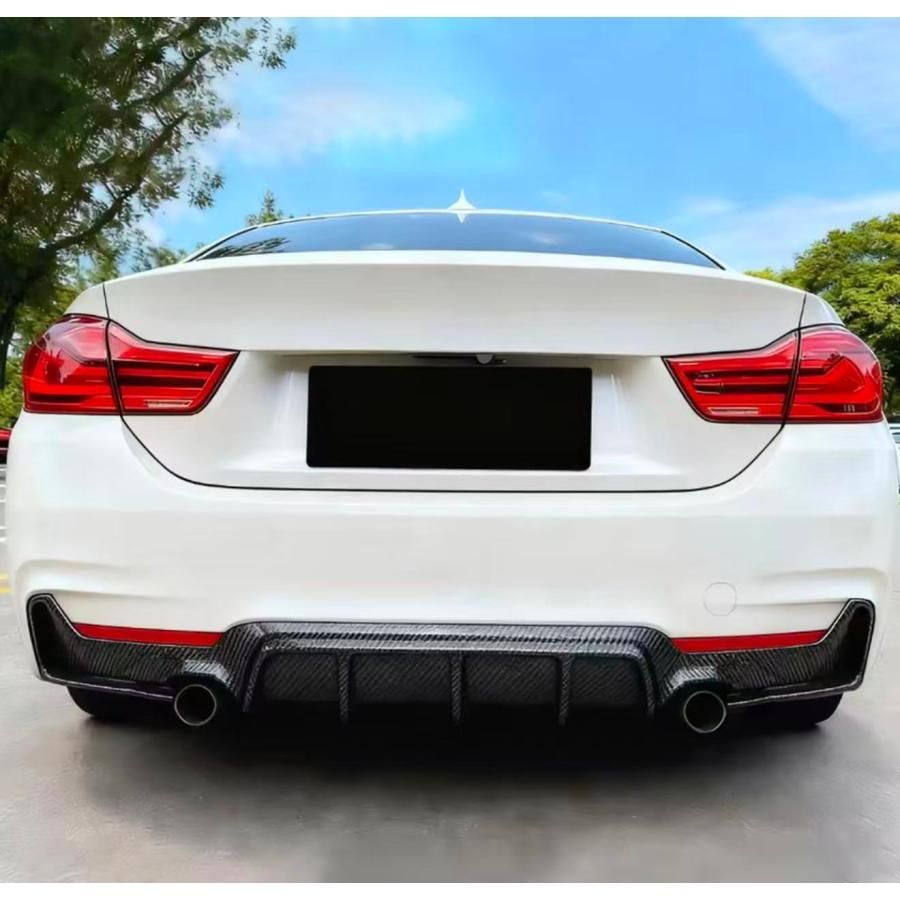 スポーティ全開 カーボン ルック リアバンパー リアディフューザー BMW F 32 33 435 i 440 Mスポーツ 4シリーズ クーペ カブリオレ b 13457