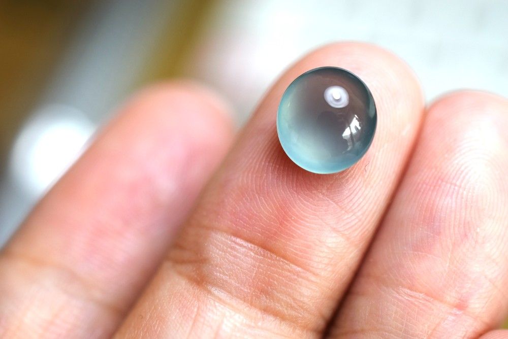 SR 12-91 品 宝石質 高種 青緑色 グアテマラ産 天然 A貨 本翡翠 ルース 硬玉 ジェダイト