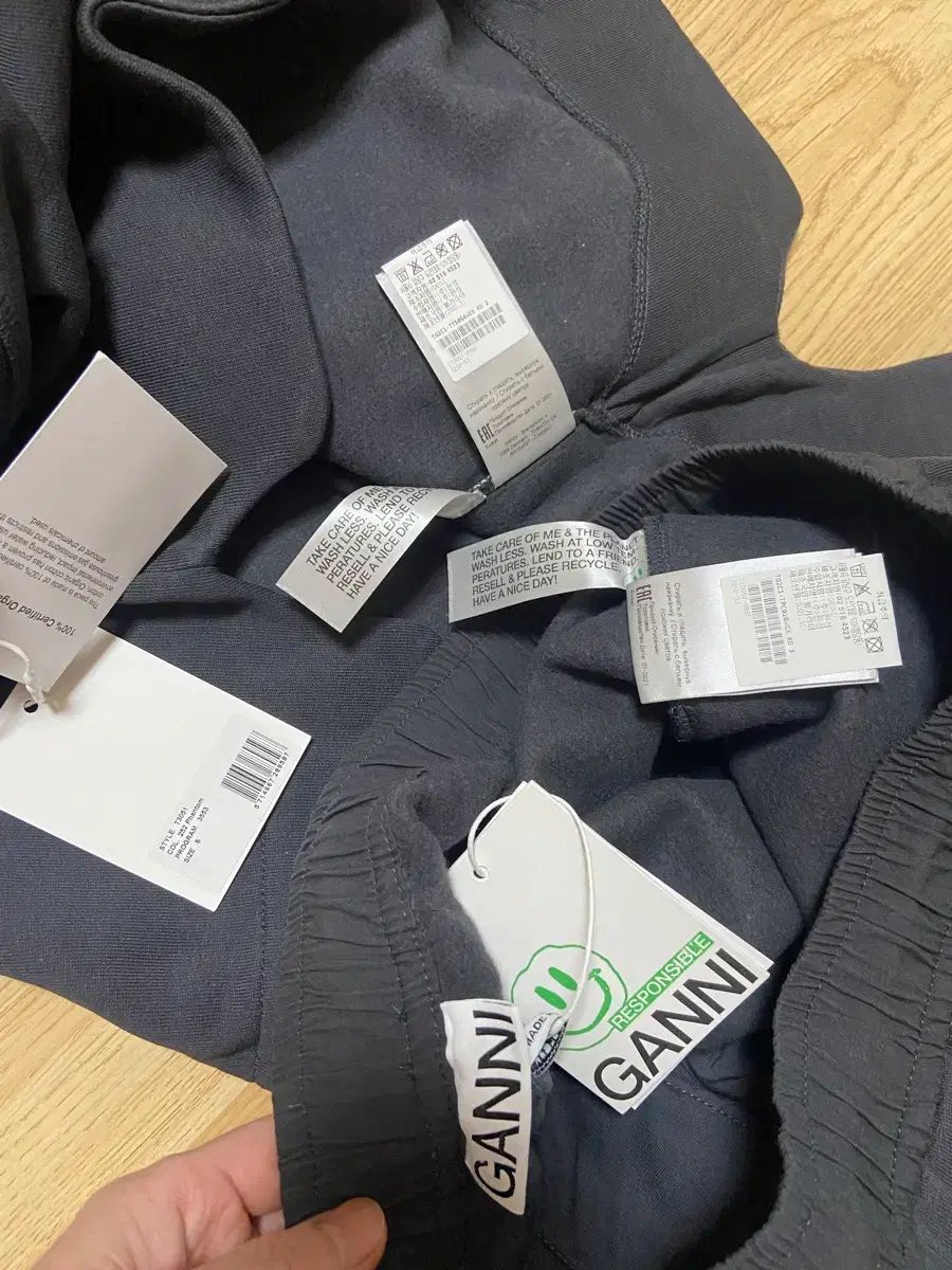 GANNI 起毛 スウェット ワイドパンツ セット グレー Sサイズ オーバーサイズ