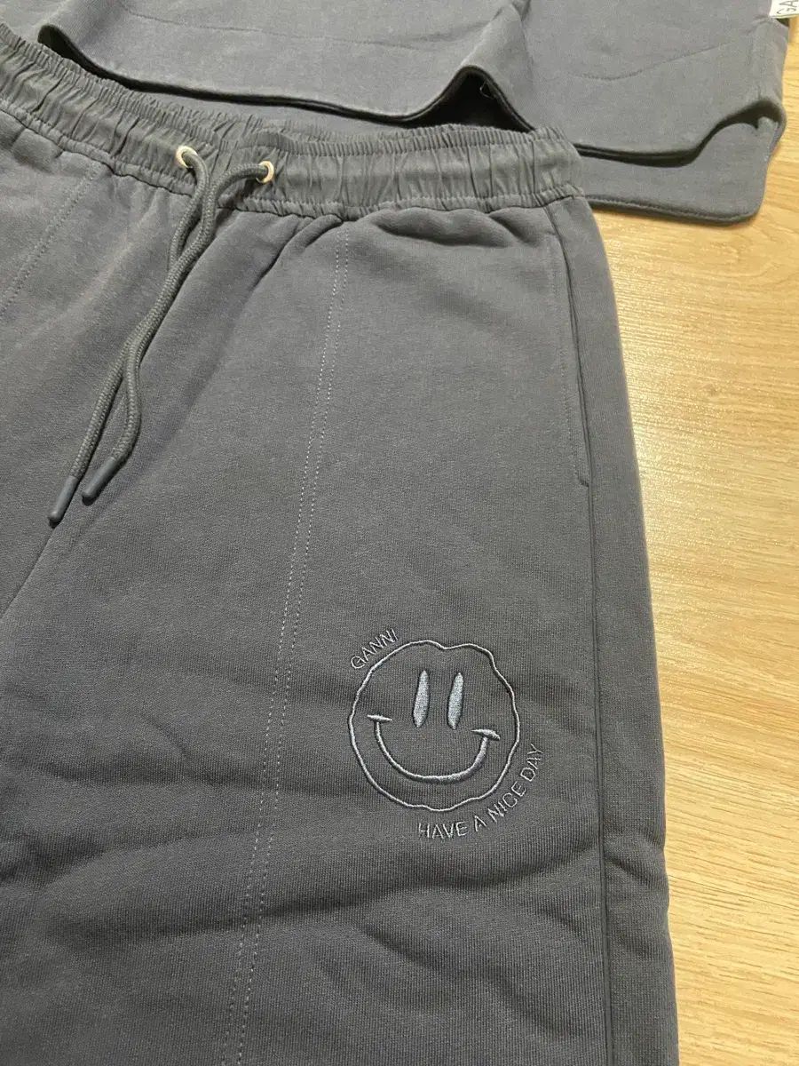  GANNI 起毛 スウェット ワイドパンツ セット グレー Sサイズ オーバーサイズ その他 セットアップ