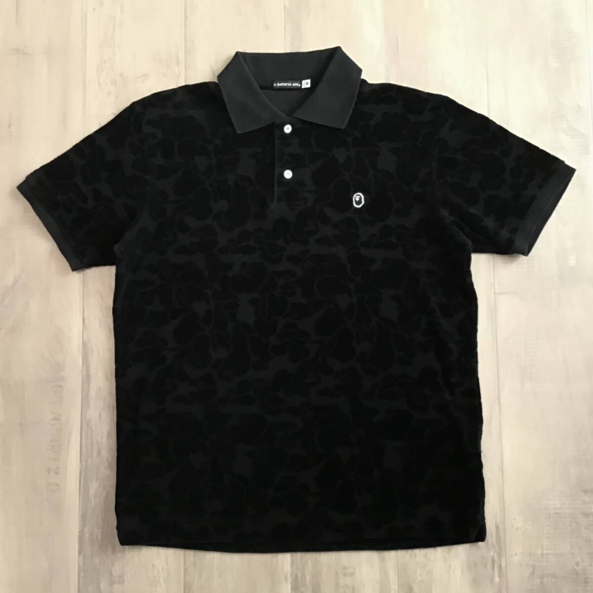 A BATHING APE 迷彩 ポロシャツ XS A Bathing Ape カモフラージュ A