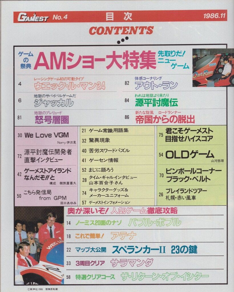 新声社 1986年 20日号 GAMEST 4