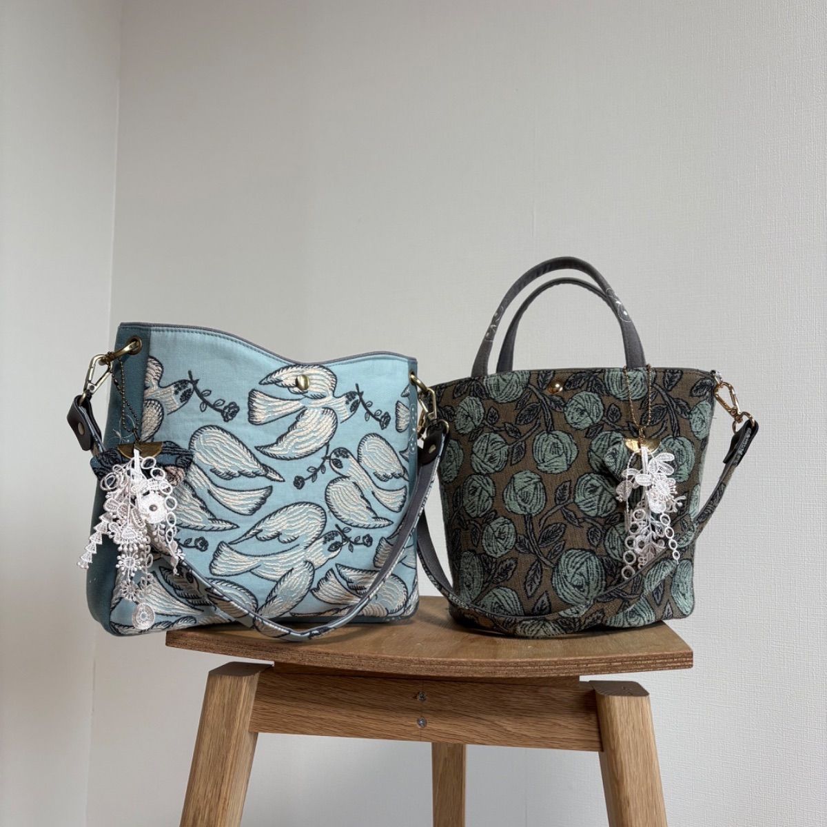  再販◯ミナペルホネン◯ハンドメイド◯2 wayマールbag トートバッグ バッグ