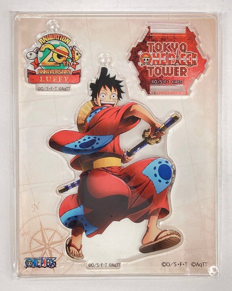ONE PIECE 東京ワンピースタワー 限定 ルフィ アクリルスタンド 東映アニメーション アニメ20周年/アクリルスタンドチャーム 東京