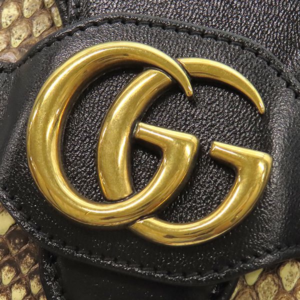 グッチ GUCCI ショルダーバッグ GGマーモント パイソン レザー 
