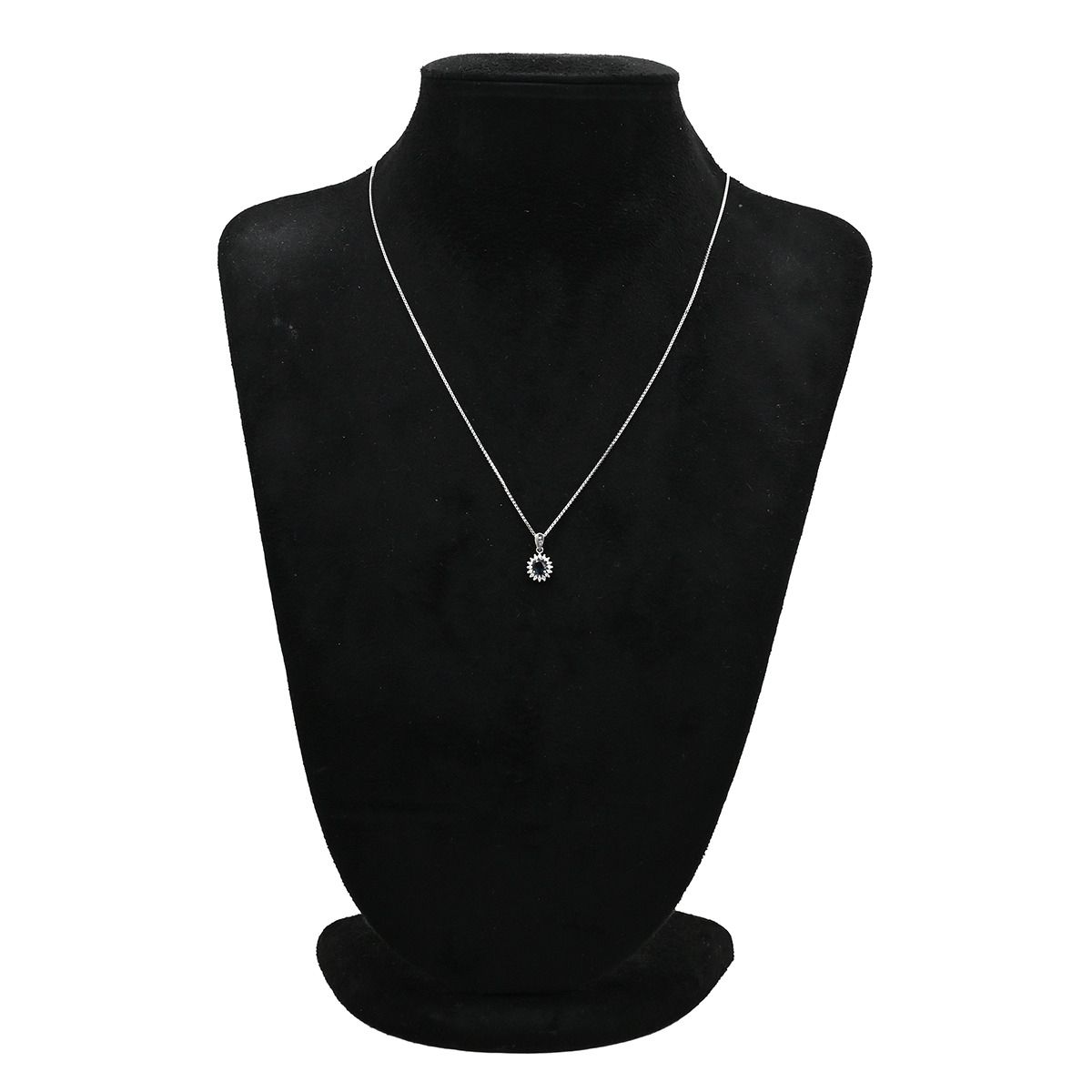 ペンダントトップ ブルーサファイア 0.7ct ダイヤモンド プラチナ