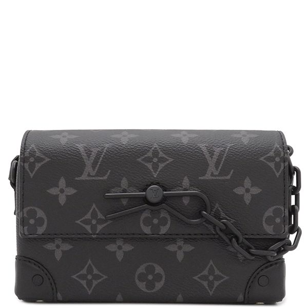 ルイヴィトン LOUIS VUITTON ショルダーバッグ スティーマー ウェアラブル ウォレット モノグラムキャンバス モノグラムエクリプスキャンバス モノグラムエクリプス マットブラック金具 黒 斜め掛け M 81783 RFID