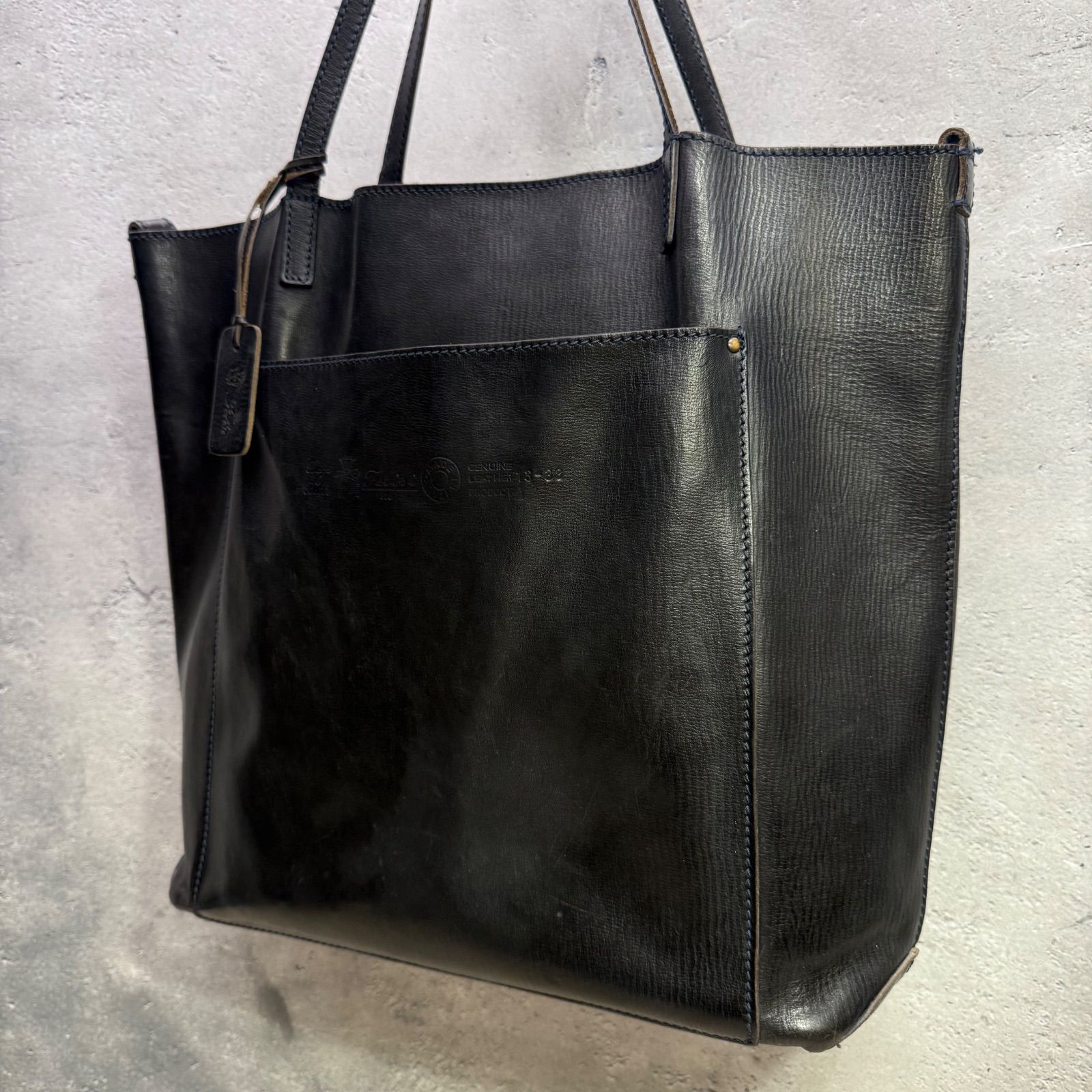 ✨Felisi 13-38 レザートート ブラック オールレザー 大容量 A4可 使用