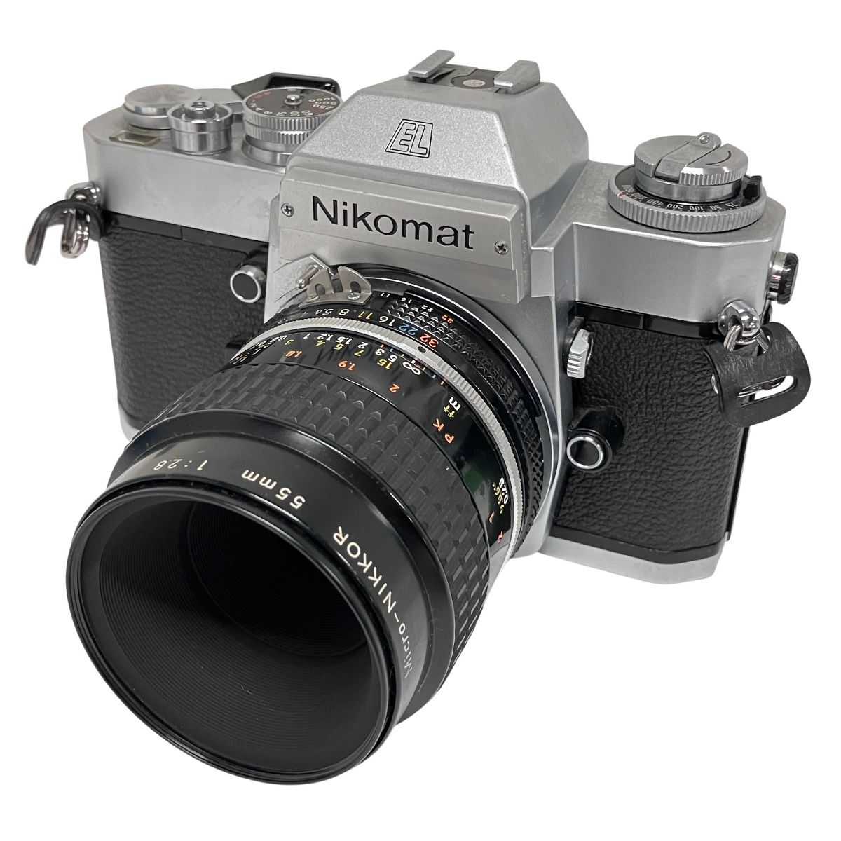 フィルムカメラ Nikon Nikomat EL+55mm f1.2+35-105mm フィルムカメラ Nikon Nikomat EL+55mm f1.2+35-105mm NIKON Nikomat