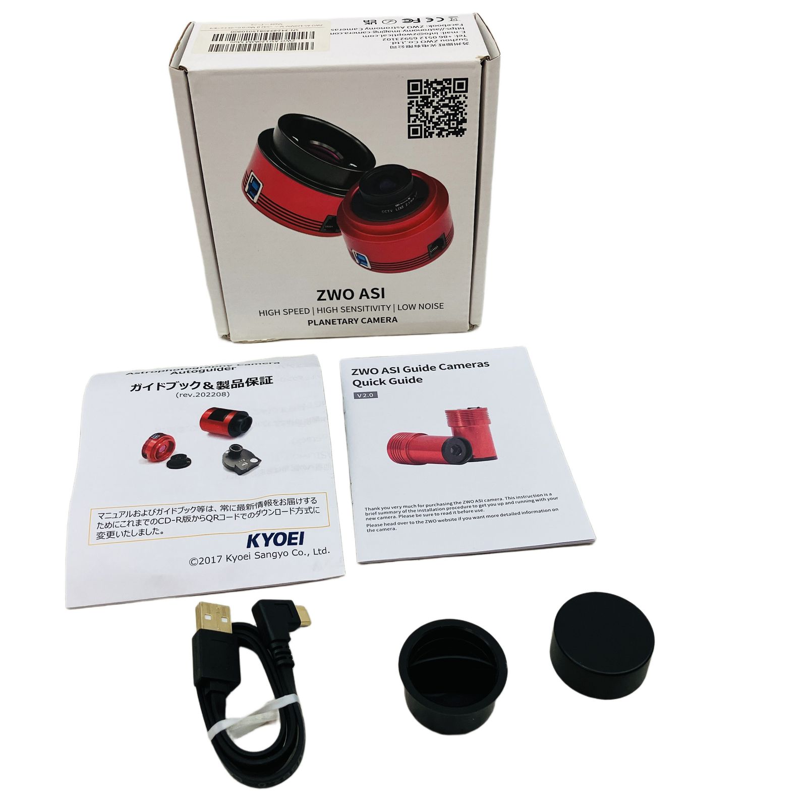 ZWO mini モノクロ CMOSカメラ オートガイダー 天体撮影 ガイディングカメラ