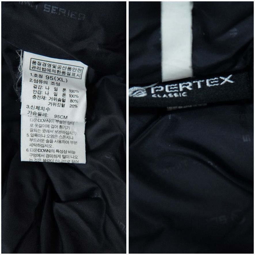 ノースフェイス THE NORTH FACE ダウンジャケット M ブラック×レッド