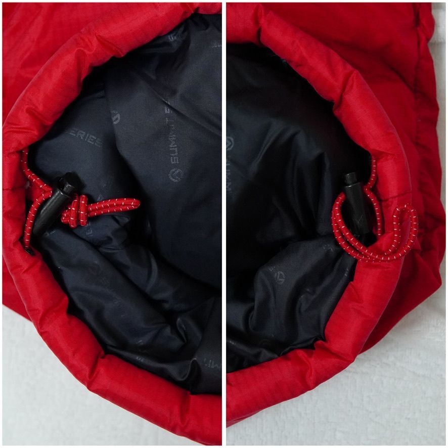 ノースフェイス THE NORTH FACE ダウンジャケット M ブラック×レッド