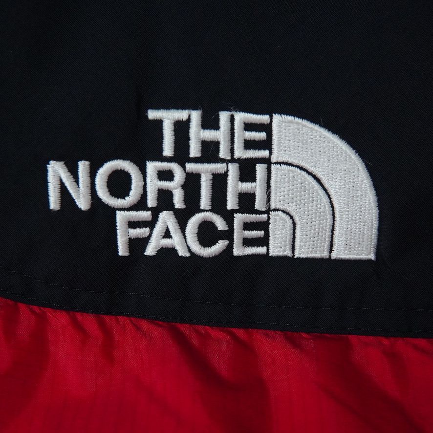 ノースフェイス THE NORTH FACE ダウンジャケット M ブラック×レッド