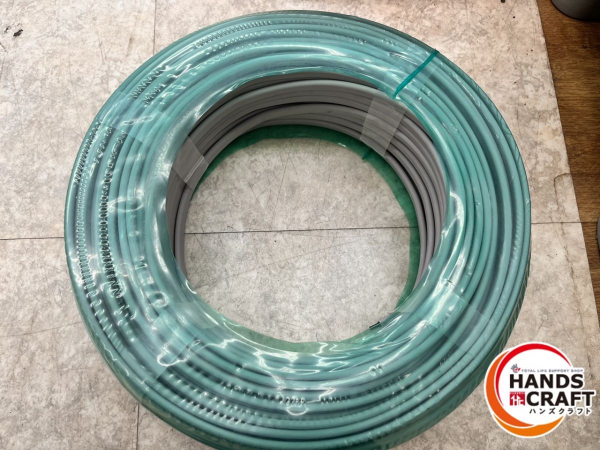 協和電線 電線 GE EM-EEF .6 mm 黒白緑 100 m 製造 エコ電線 電材 ♥品