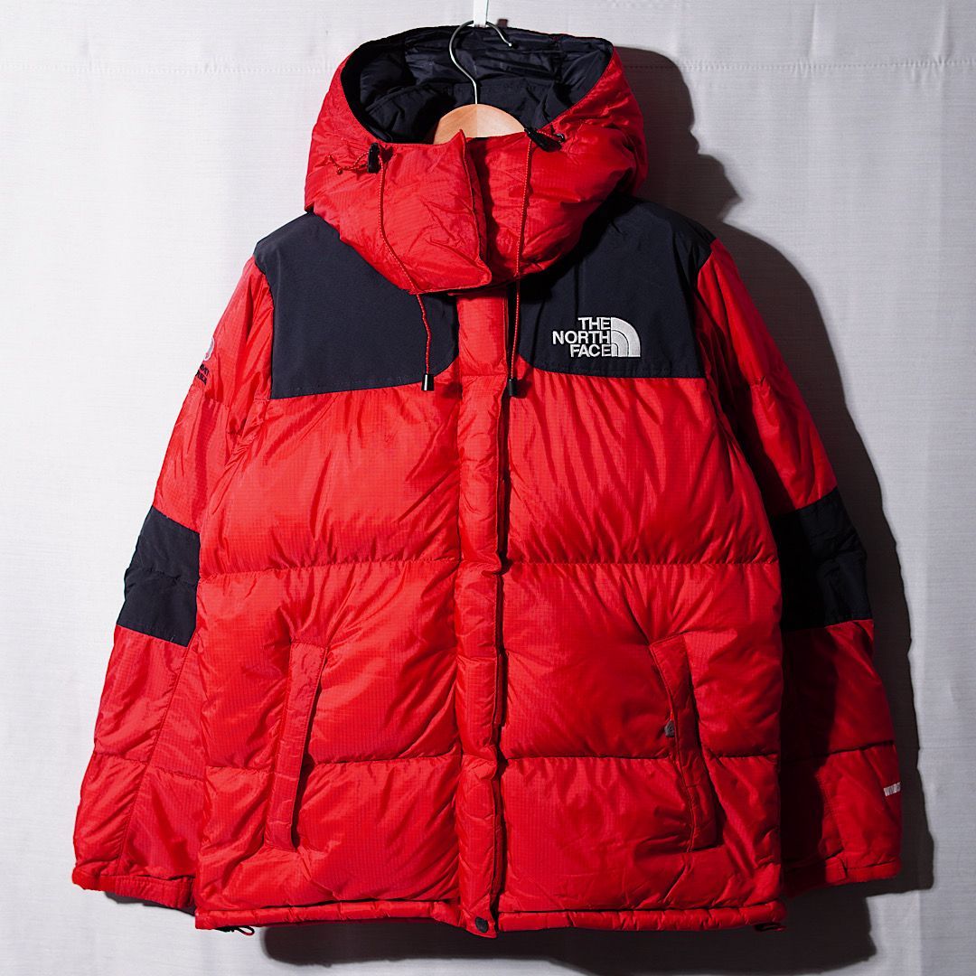 ノースフェイス THE NORTH FACE ダウンジャケット M ブラック×レッド