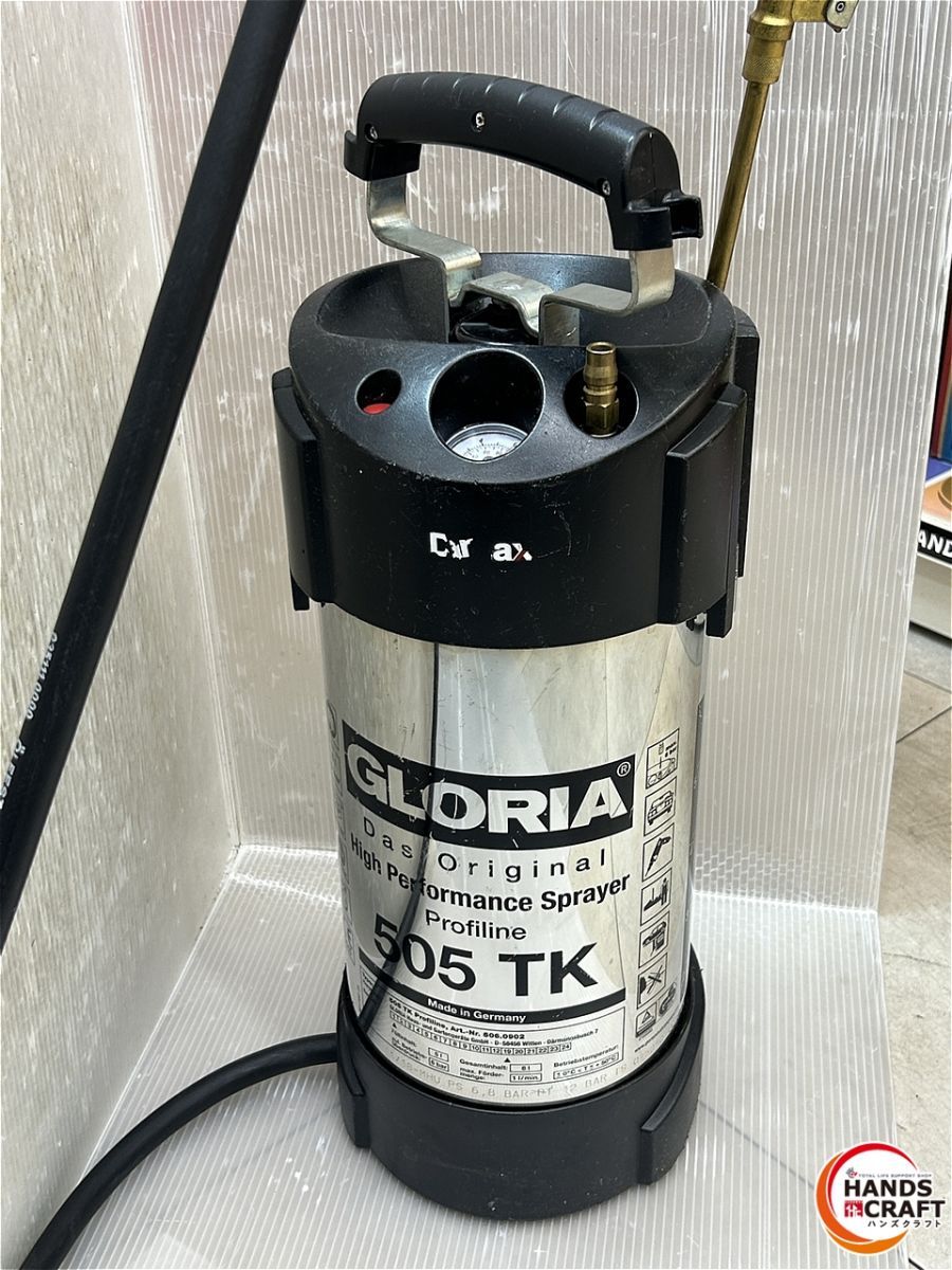 GLORIA 油系対応蓄圧式噴霧器 505TK 5L グロリア 業務用 泡洗浄
