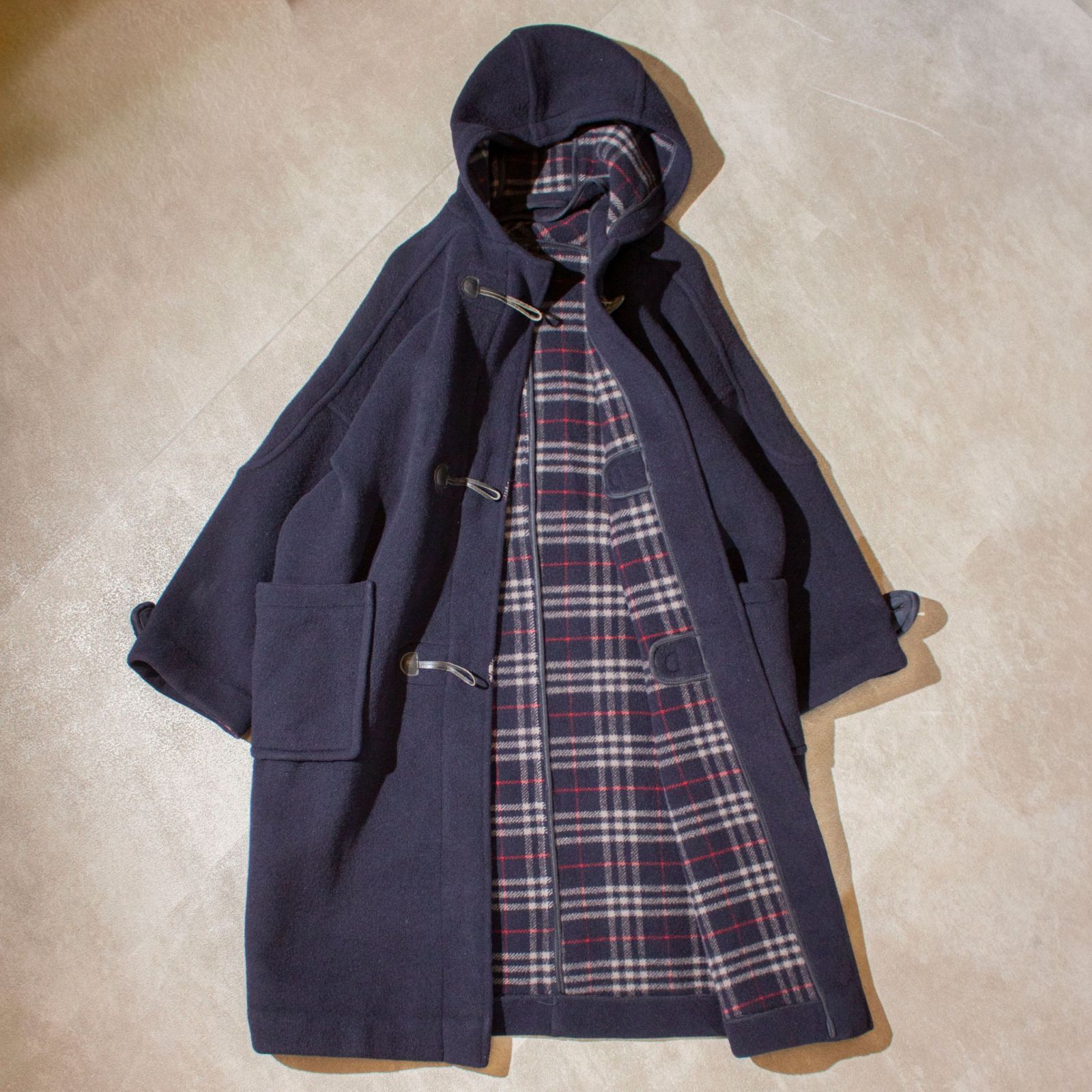 Burberry 80-90's Wool Melton Duffle Coat Made in England メンズ