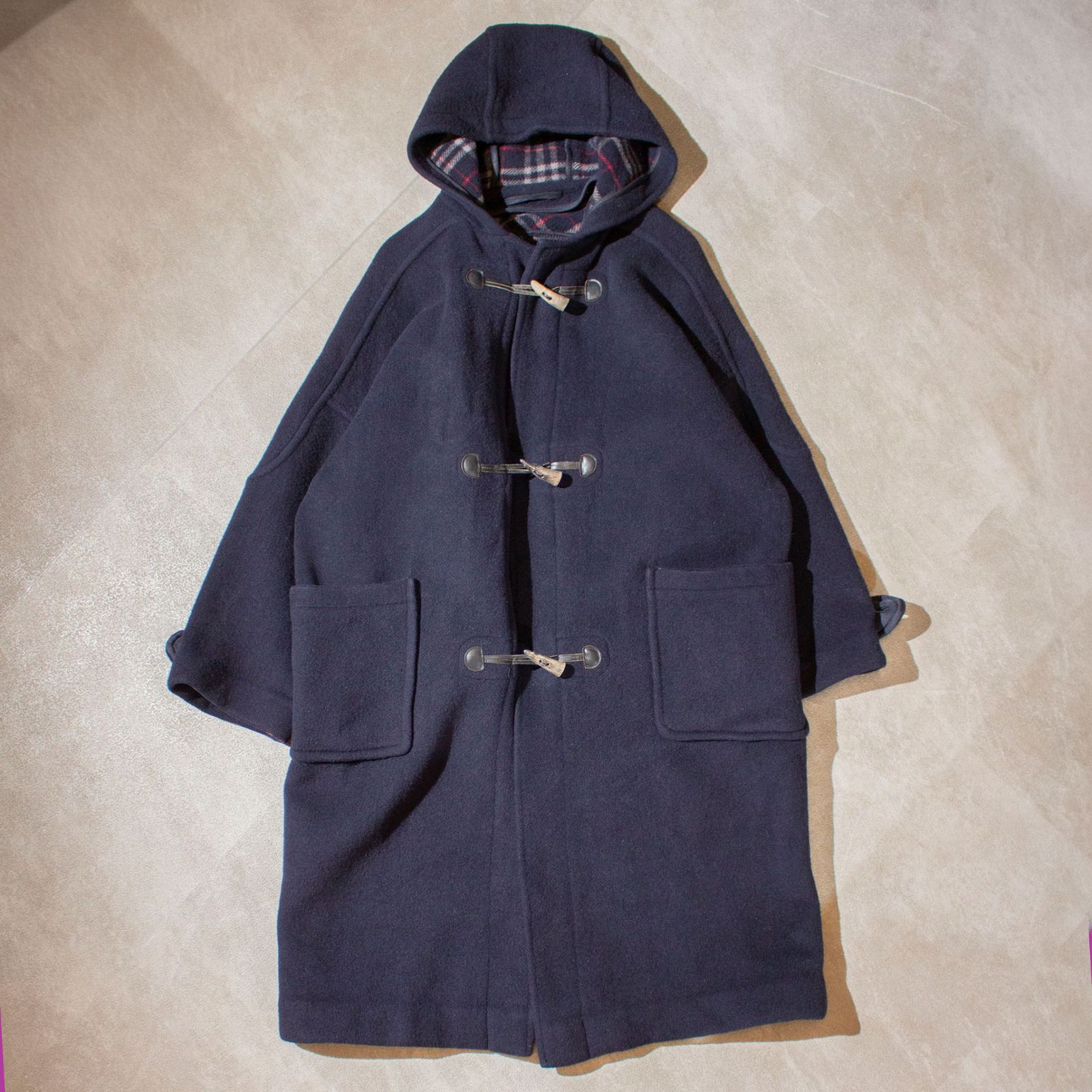 Burberry 80-90's Wool Melton Duffle Coat Made in England メンズ