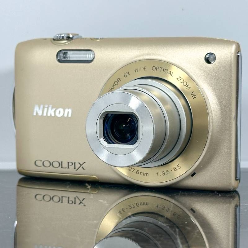 美品】Nikon COOLPIX S3300 ゴールド 節約 1600万画素 6倍ズーム 美品】Nikon COOLPIX S3300 ゴールド 節約 1600万画素 6倍ズーム