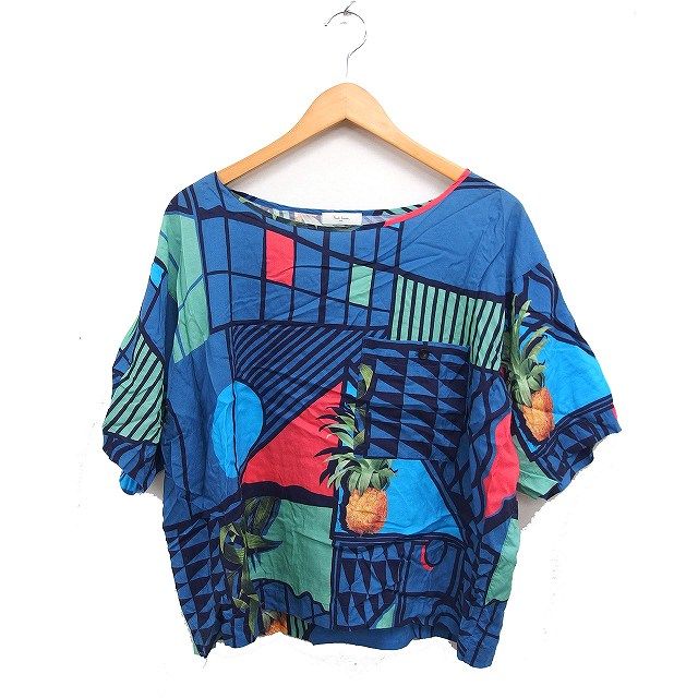 ポールスミス PAUL SMITH 国内正規品 トロピカル柄 プリント ブラウス
