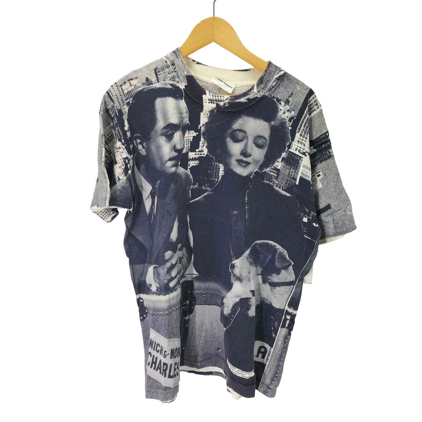 USED古着(ユーズドフルギ) {{STANLEY DESANTIS}} オールオーバーパターンシャツ メンズ import：L 【中古】【ブランド古着バズストア】 ユーズドフルギ USED古着 {{STANLEY DESANTIS}} オールオーバー