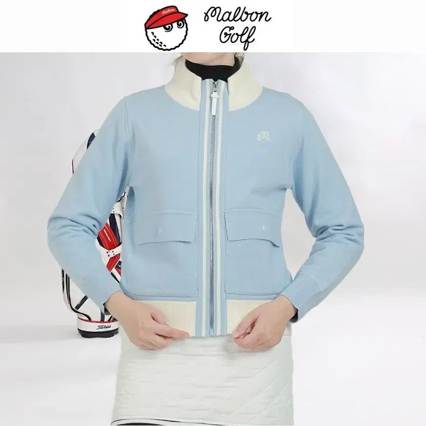 マルボンゴルフ ツーポケット ショップ ウール ジップアップ WIDE