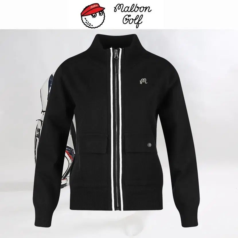 マルボンゴルフ ツーポケット ショップ ウール ジップアップ WIDE